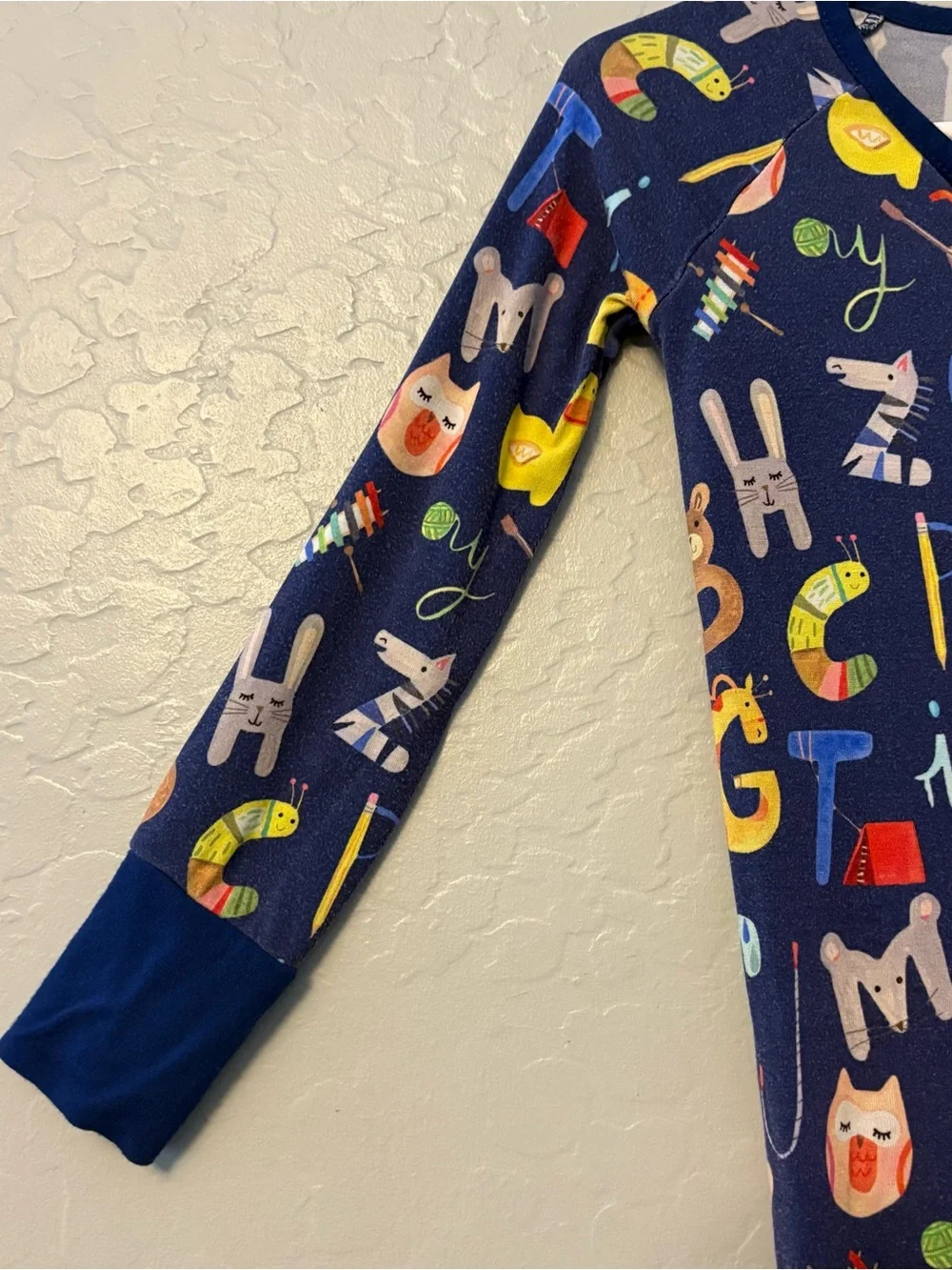 Little Sleepies alphabet friends bamboo convertible pajamas 18-24 months